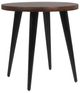 Jofran Inc. Prelude Walnut Round End Table with Black Base-0