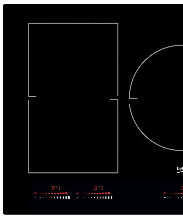 Beko 36" Black Glass  Induction Cooktop-1