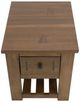 International Furniture Direct Parota III Barrel Brown Chairside Table-4