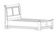 Urban Collections Sleigh Bed-Dark Washington-0