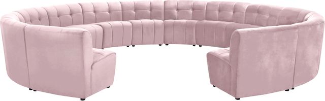 Meridian Furniture Limitless 14-Piece Pink Velvet Modular Sectional-0