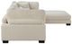 Mazin Furniture Traverse 4-Piece Beige Modular Sectional with Ottoman-2