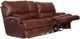 Catnapper® Wembley Walnut Leather Power Lay Flat Reclining Console Loveseat with Power Adjustable Headrest and Power Adjustable Lumbar Support-1