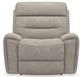 La-Z-Boy® Soren Pebble Power Rocking Recliner with Headrest-1