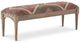 K & K Interiors Brown 51 inch Aztec Upholstered Wood Bench-0