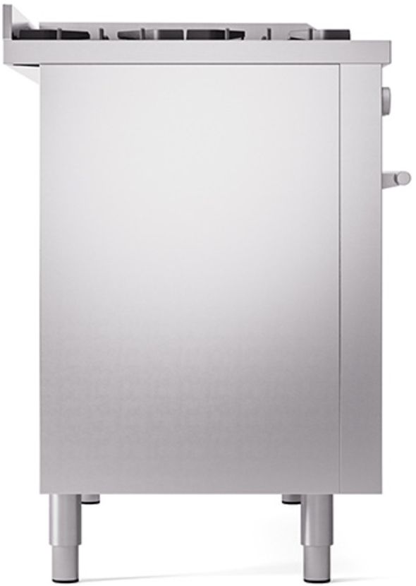 Ilve® Professional Plus II 48" Stainless Steel Pro Style Dual Fuel Range-3