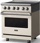 Viking® 5 Series 30" Pure White Pro Style Induction Range with Polished Chrome Trim-3