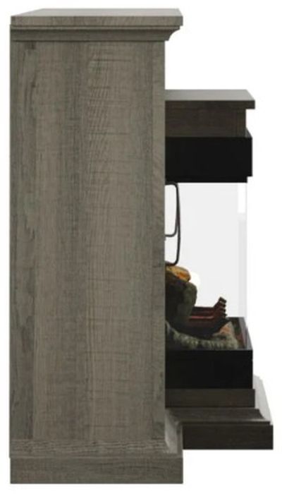 ClassicFlame® Saw Cut Oak Traditional TV Stand for TVs up to 65" with Electric Fireplace-4