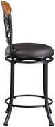 Homelegance® Benson Black/Dark Coffee Counter Swivel Chair-3