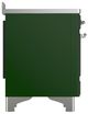 Ilve® Majestic III 48" Emerald Green Pro Style Induction Range with Solid Door and Chrome Trim-3