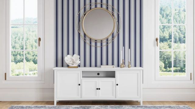 Modus Furniture Grace Snowfall 74" Entertainment Console-1