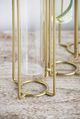A & B Home Oversized Clear/Gold Vase-3