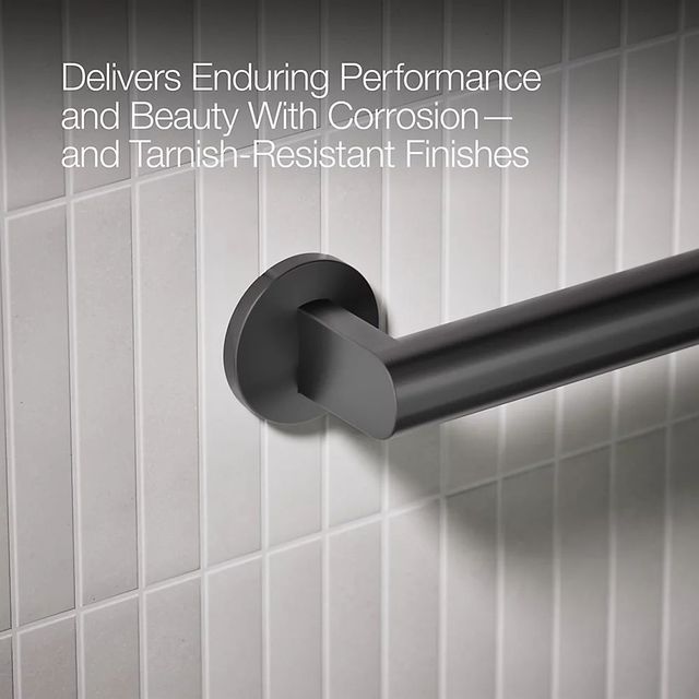 KOHLER® Components™ Matte Black 36" Grab Bar-4