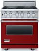 Viking® Professional Custom Series 30" Free Standing Electric Range-Apple Red-0
