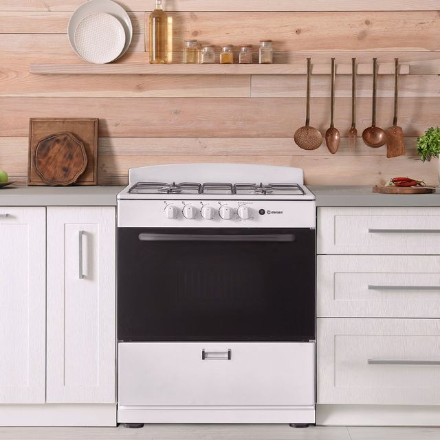 Element® 30" White Freestanding Gas Range-3