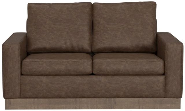 International Furniture Direct Georgia Brown 64" Loveseat-2