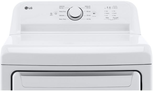 LG 7.3 Cu. Ft. White Front Load Electric Dryer-5