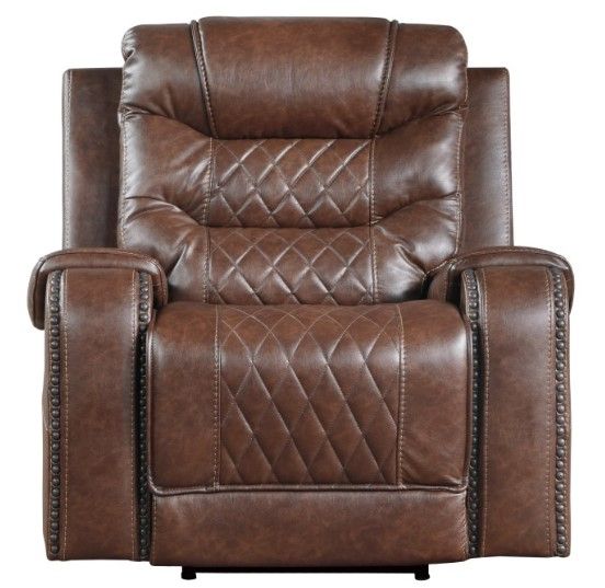 Homelegance® Putnam Brown Power Recliner-2