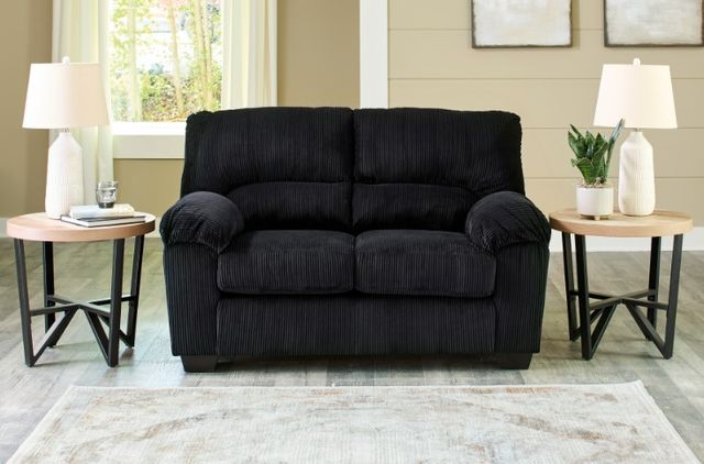 Signature Design by Ashley® SimpleJoy Onyx Loveseat-4