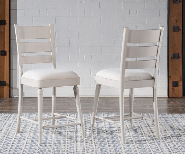 Legacy Classic Lake House Sailcloth Ladder Back Counter Stool-3