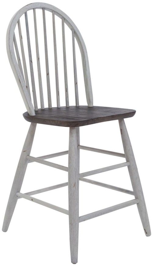 Liberty Furniture Farmhouse 5-Piece Brown/White Gathering Table Set-3