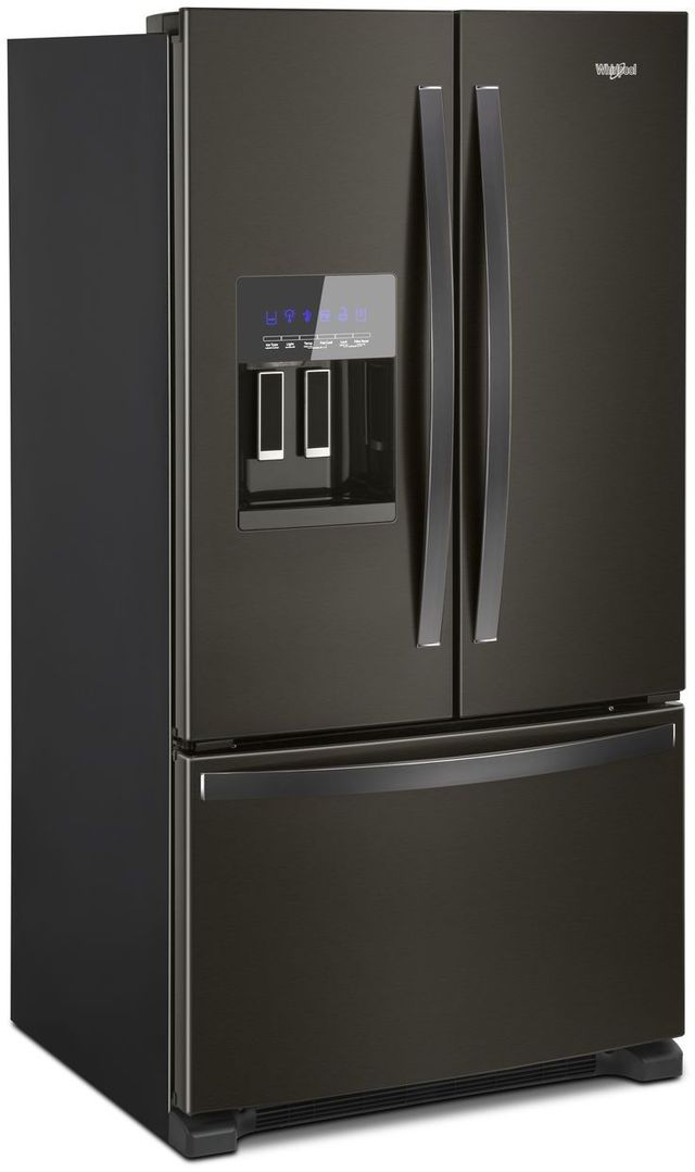 Whirlpool® 36 in. 24.7 Cu. Ft. Fingerprint Resistant Black Stainless French Door Refrigerator-1