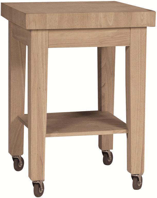 John Thomas Furniture® Select Castored Unfinished Kitchen Work Center-0