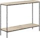 Currey & Company Boyles Travertine Console Table with Iron Base-0