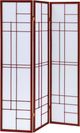 Coaster® Katerina White/Cherry 3-Panel Folding Floor Screen-0