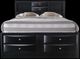 ACME Furniture Ireland Black Full Bookcase Bed with Storage-1
