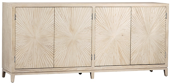 Dovetail Furniture Melrose Grey White Wash Sideboard