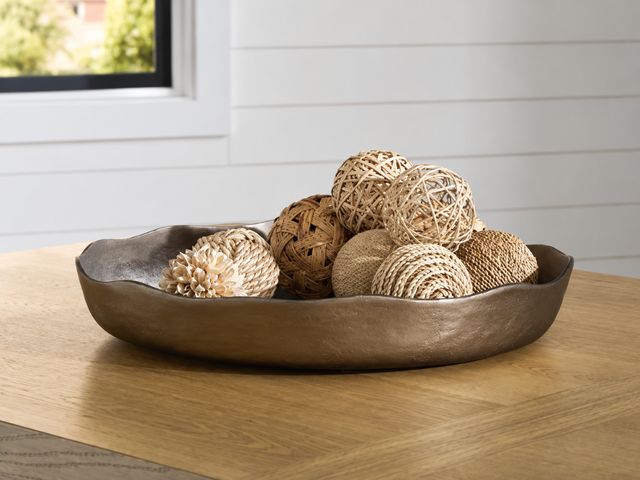 Signature Design by Ashley® Wallmen Champagne Gold Tray-2