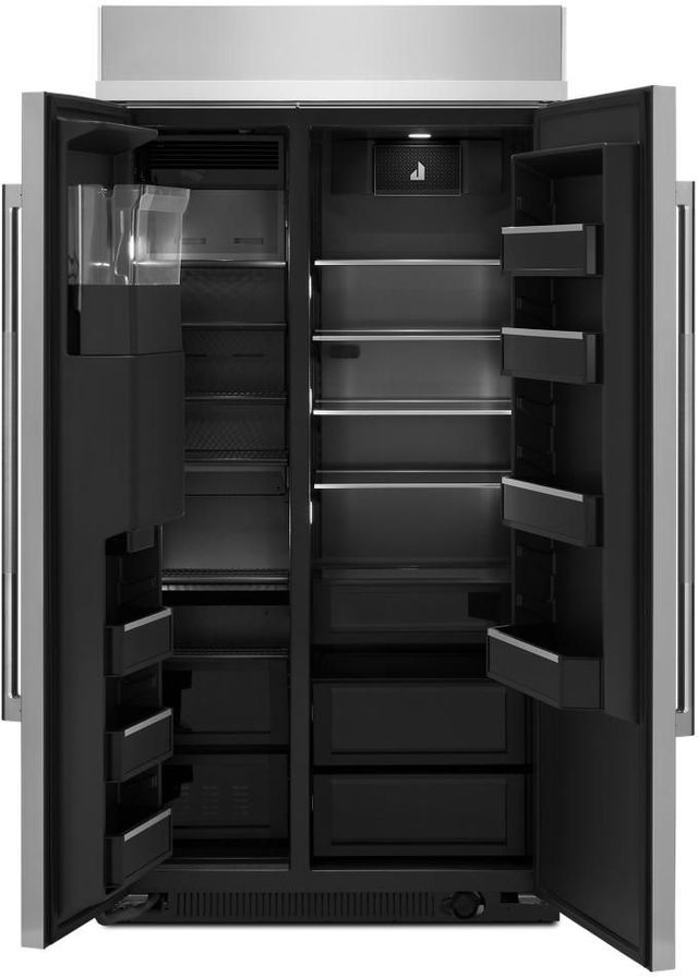 JennAir® Rise™ 42 in. 25.1 Cu. Ft. Stainless Steel Built In Counter Depth Side-by-Side Refrigerator-1