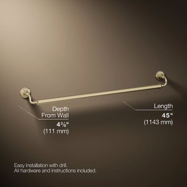 KOHLER® Artifacts® Vibrant French Gold 42" Grab Bar-2