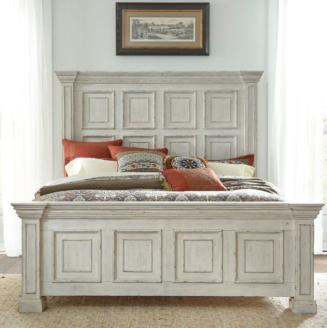 Liberty Furniture Big Valley Whitestone Queen Panel Bed-1