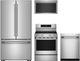 KitchenAid® 4 Piece PrintShield™ Stainless Steel Electric Kitchen Package-0