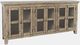 Jofran Inc. Rustic Shores Watch Hill Brown Gray 6-Door Low Accent Cabinet-0