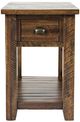 Jofran Inc. Artisan's Craft Dakota Oak Chairside Table-1