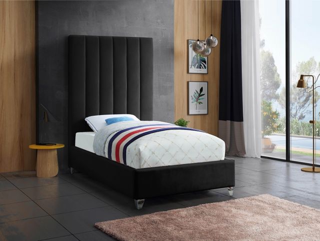 Meridian Furniture Via Black Twin Bed-2