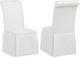 Coaster® Shawna 2-Piece White Upholstered Skirted Side Chair Set-0