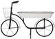 A & B Home Black/White Bicycle Plant Stand-1