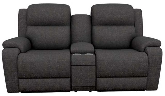 La-Z-Boy® Dorian Granite Power Reclining Loveseat with Console, Headrest, and Lumbar-1