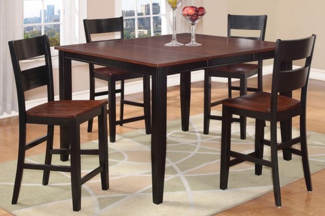 American Wholesale Furniture Black/Cherry Pub Chair-2
