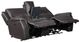 Steve Silver Co. Alexandria 3-Piece Chocolate Leather Power Reclining Console Loveseat-1