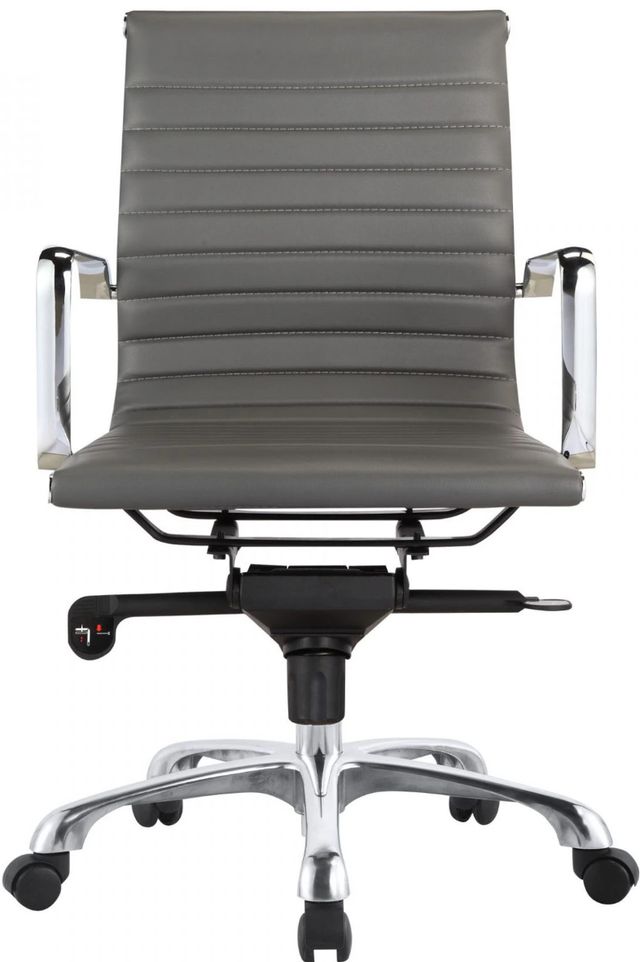 Moe's Home Collection Omega Grey Swivel Low Back Office Chair-1