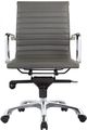 Moe's Home Collection Omega Grey Swivel Low Back Office Chair-1