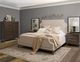 Pulaski™ Asher Park Cloud/Piano Brown Queen Upholstered Panel Bed -1