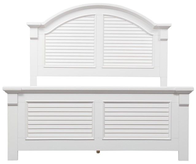 Liberty Furniture Summer House I Oyster White King Panel Bed-1