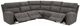 Signature Design by Ashley® Next-Gen DuraPella 5-Piece Gray Power Reclining Sectional-1