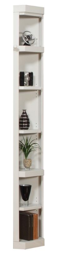 Parker House® Boca 6-Piece Cottage White Library Wall with Corner Bookcase Set-1
